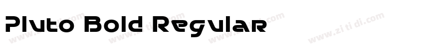 Pluto Bold Regular字体转换